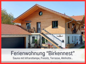 Ferienwohnung BirkenNEST-Sauna-Freisitz-Almhütte